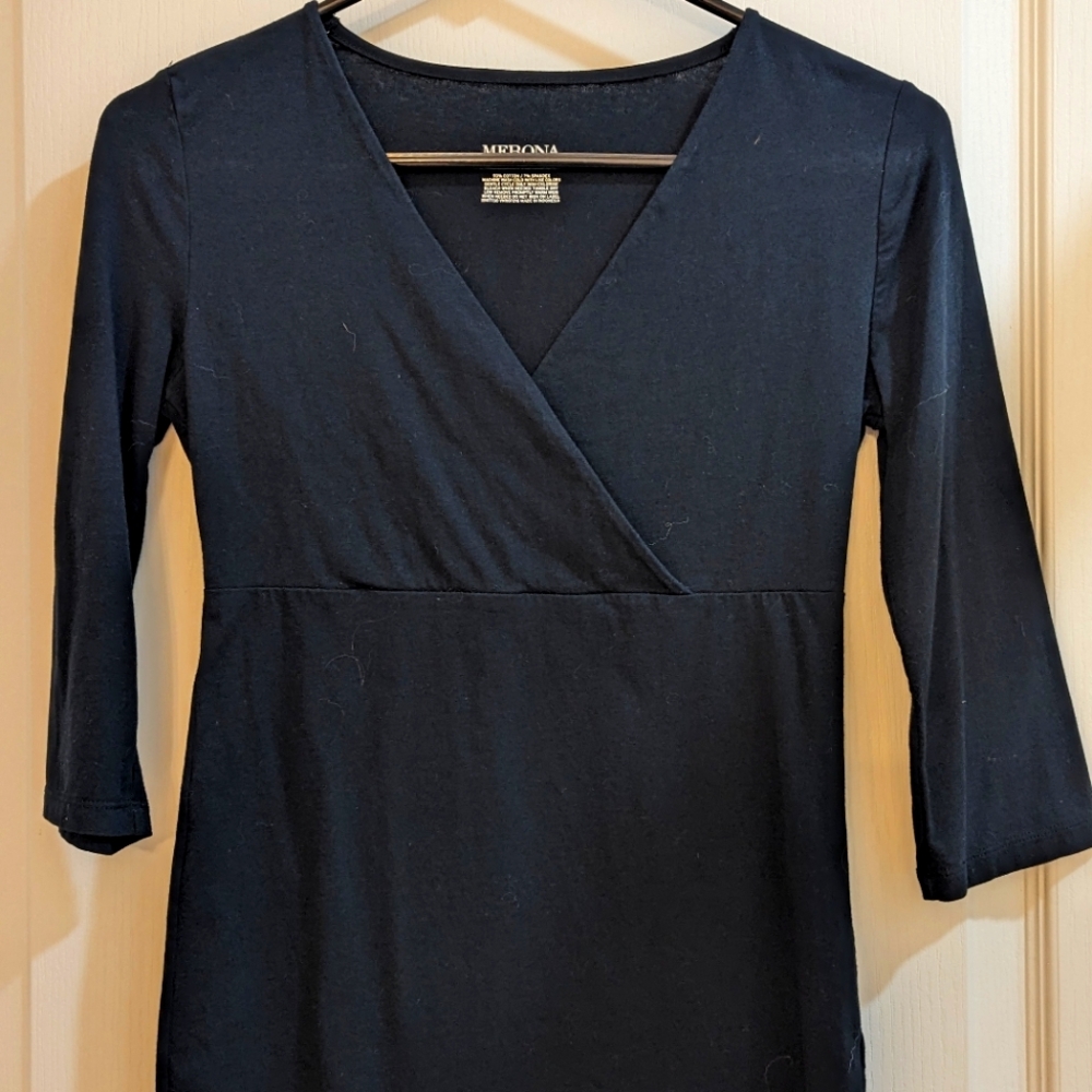 Wrap front black top